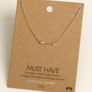 Love Arrow Pendant Necklace