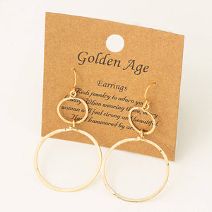 Circle Layered Cutout Earrings