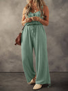 LDC Textured Drawstring Jumpsuit|Multicolor