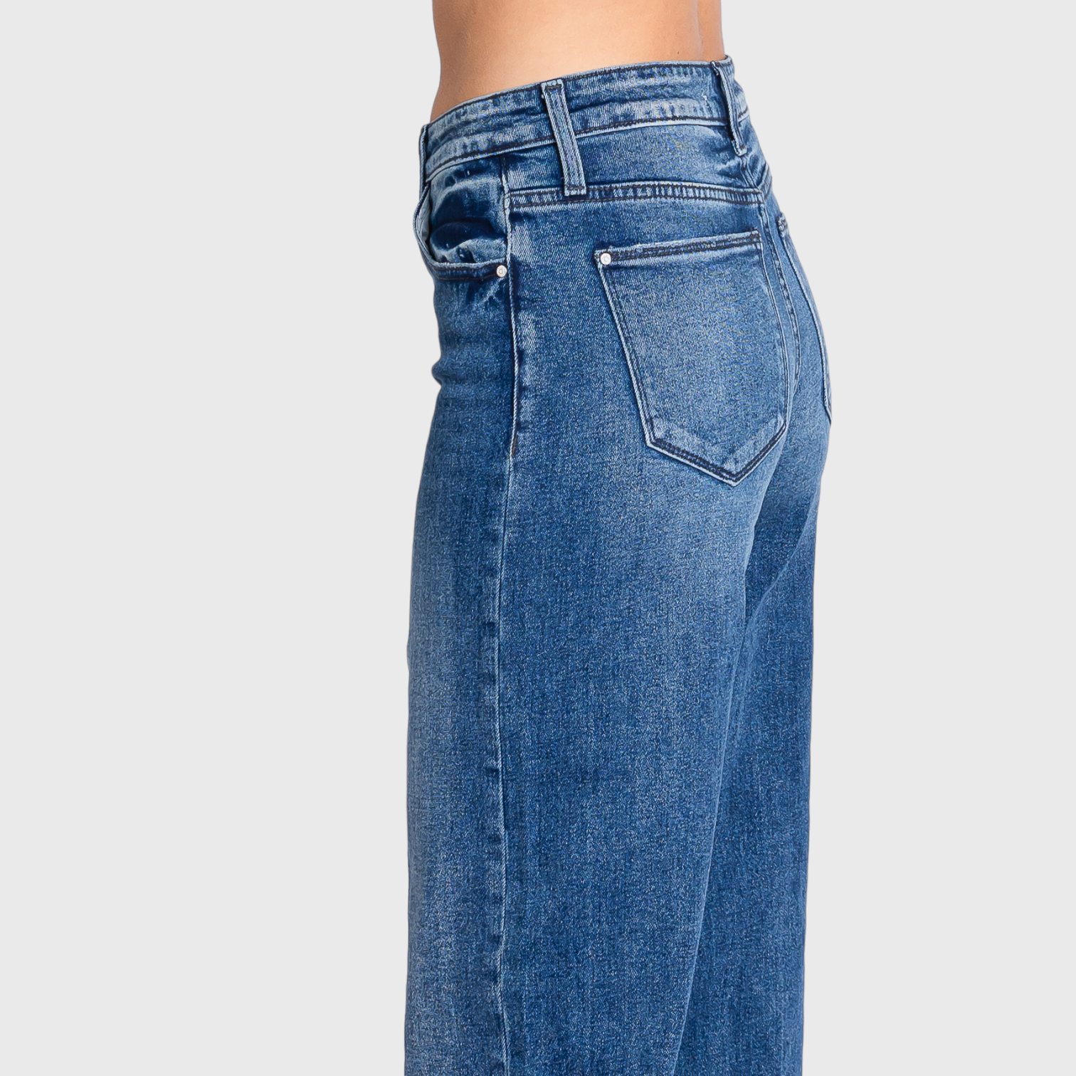 PETRA HIGH RISE COMFORT STRETCH WIDE LEG JEANS