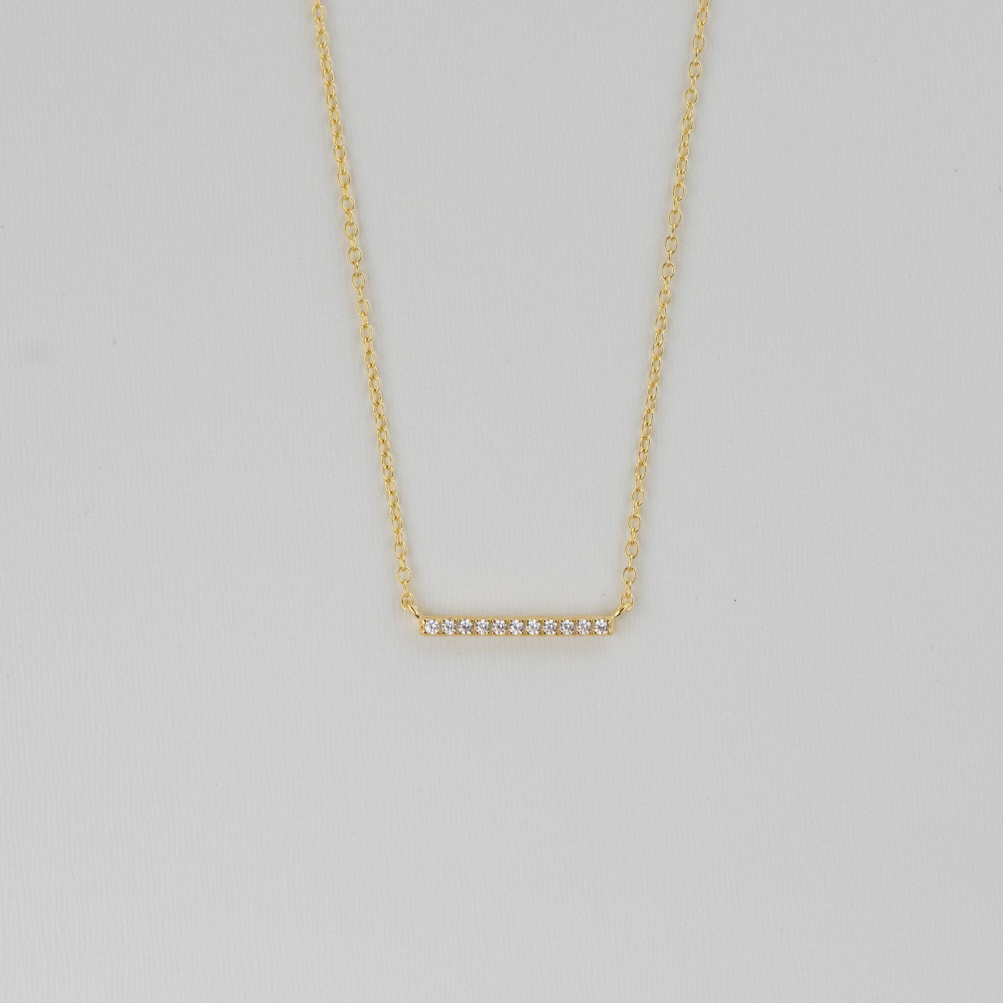 Necklace Dainty Bar