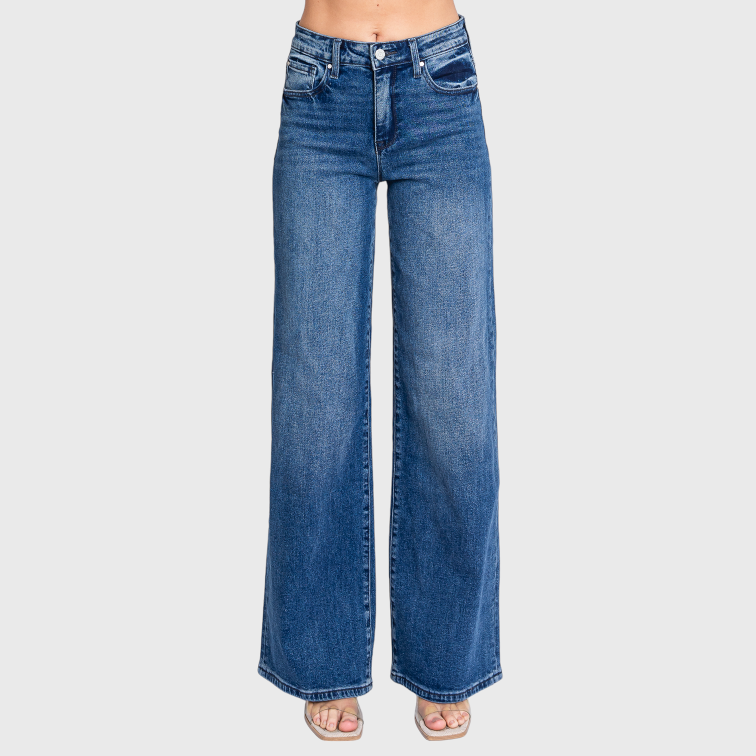 PETRA HIGH RISE COMFORT STRETCH WIDE LEG JEANS