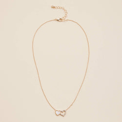 Heart Shell Charm Short Necklace