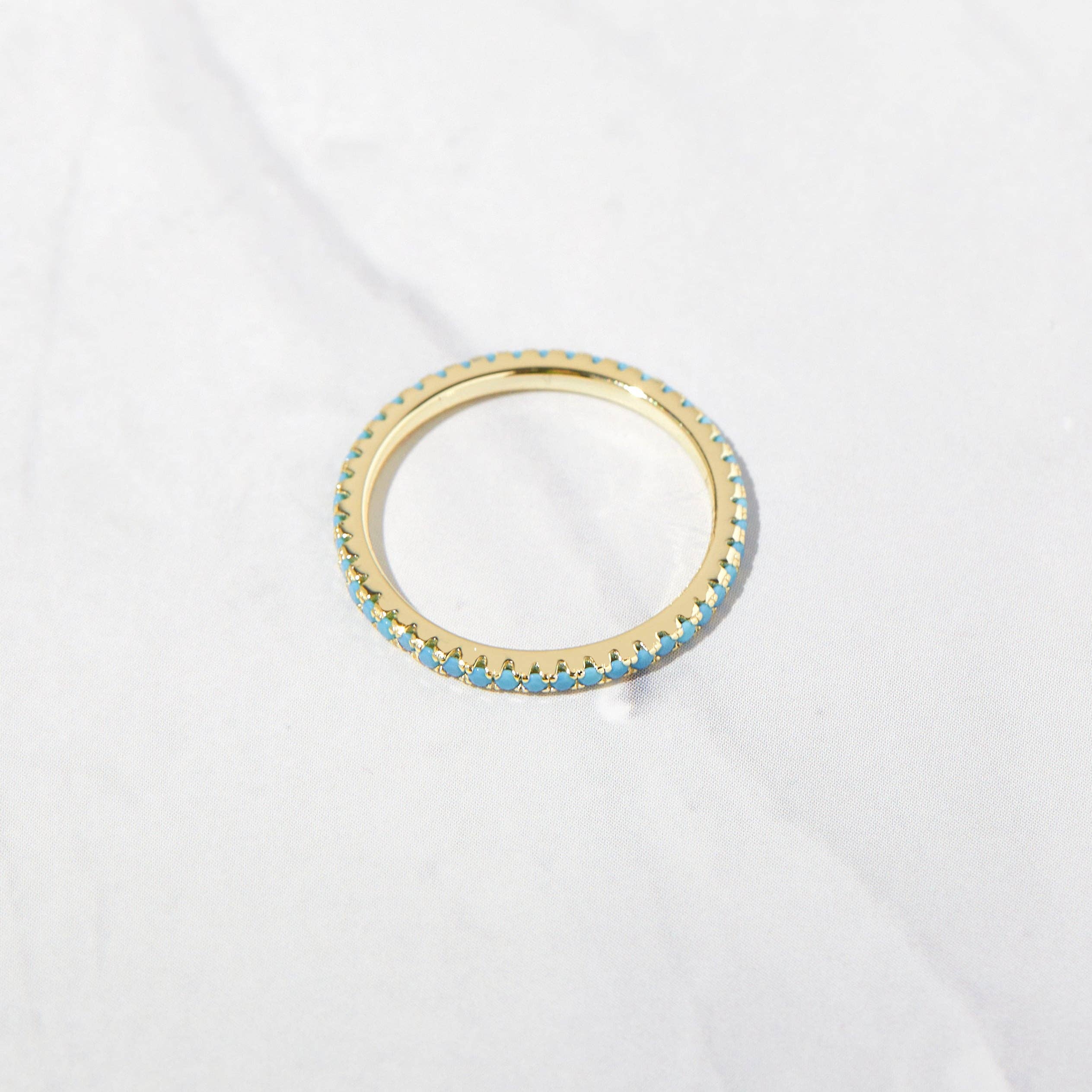 Turquoise Eternity Ring