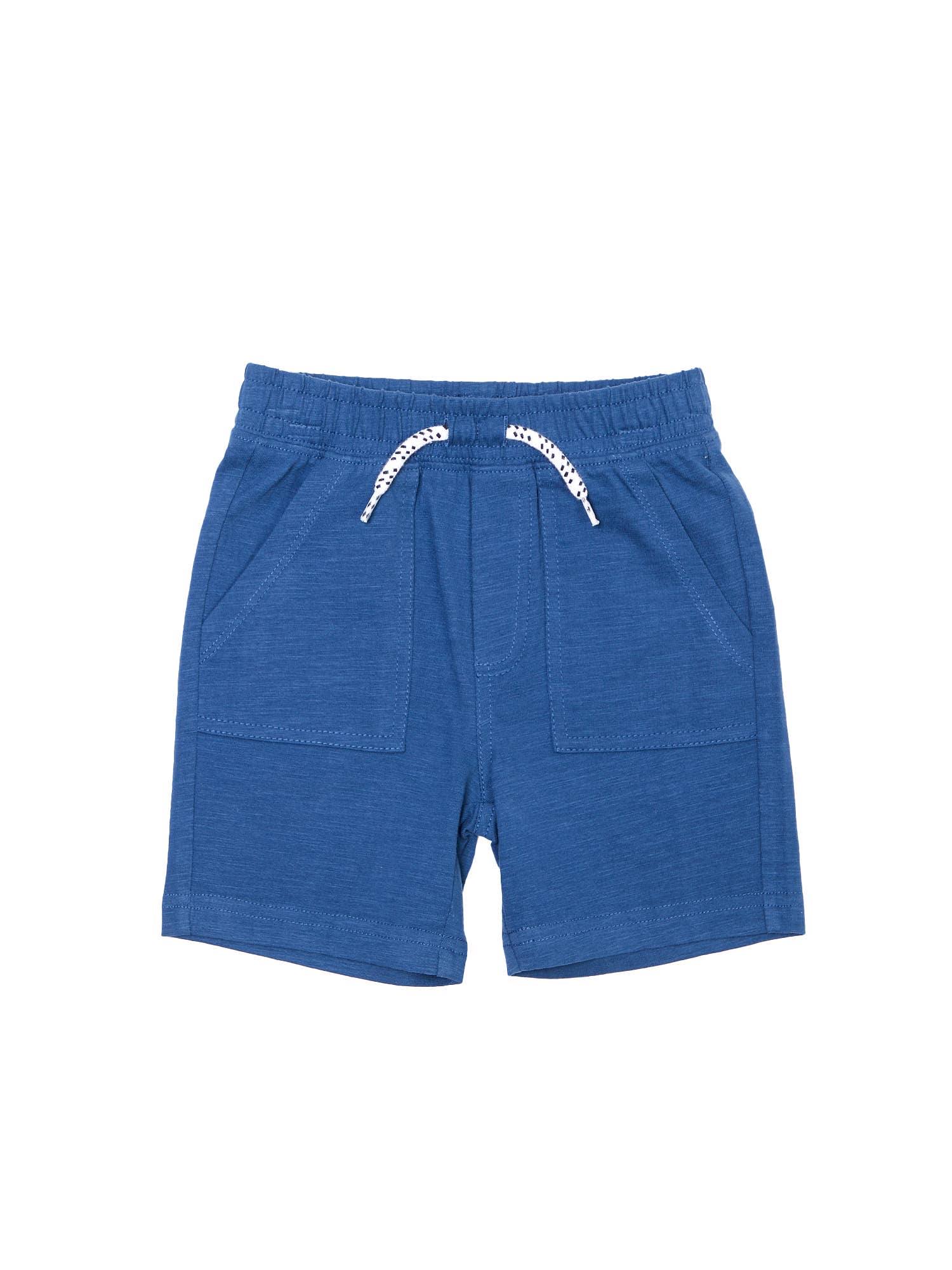 BOYS SET - S/S PLAID SHIRT & KNIT SHORTS