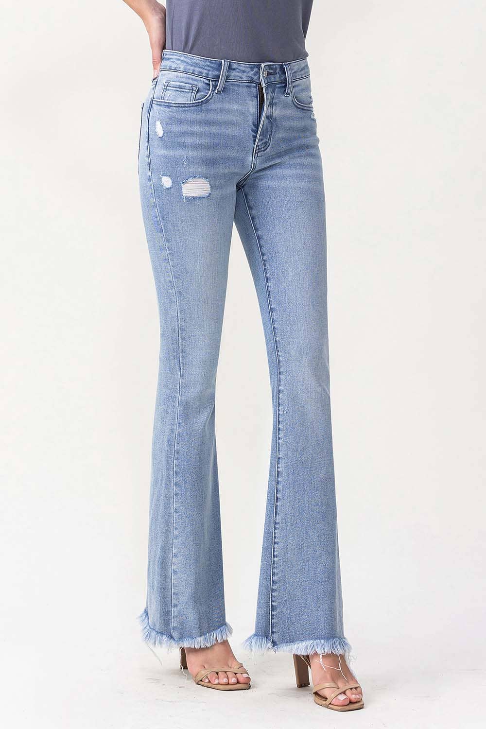 LOVERVET HIGH RISE FLARE JEAN LV1041