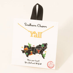 Gold Dipped Southern Charm Necklace