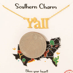 Gold Dipped Southern Charm Necklace