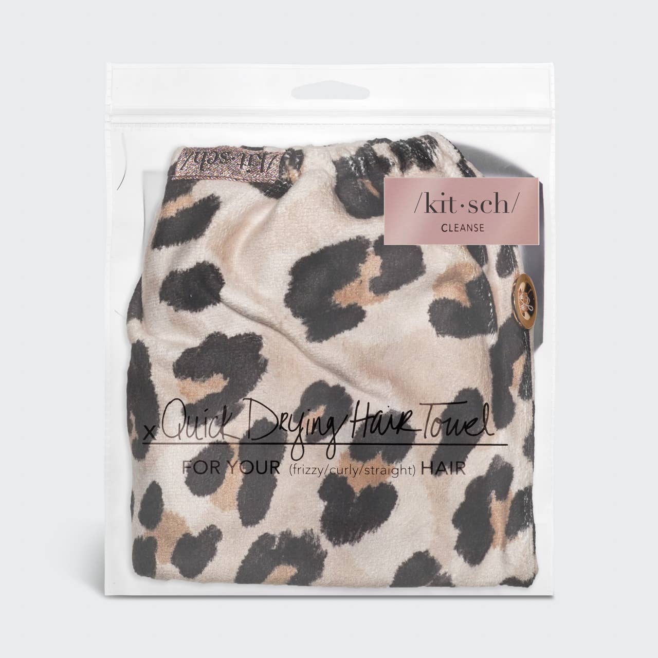 Quick Dry Hair Towel - Leopard