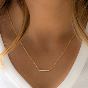 Necklace Dainty Bar