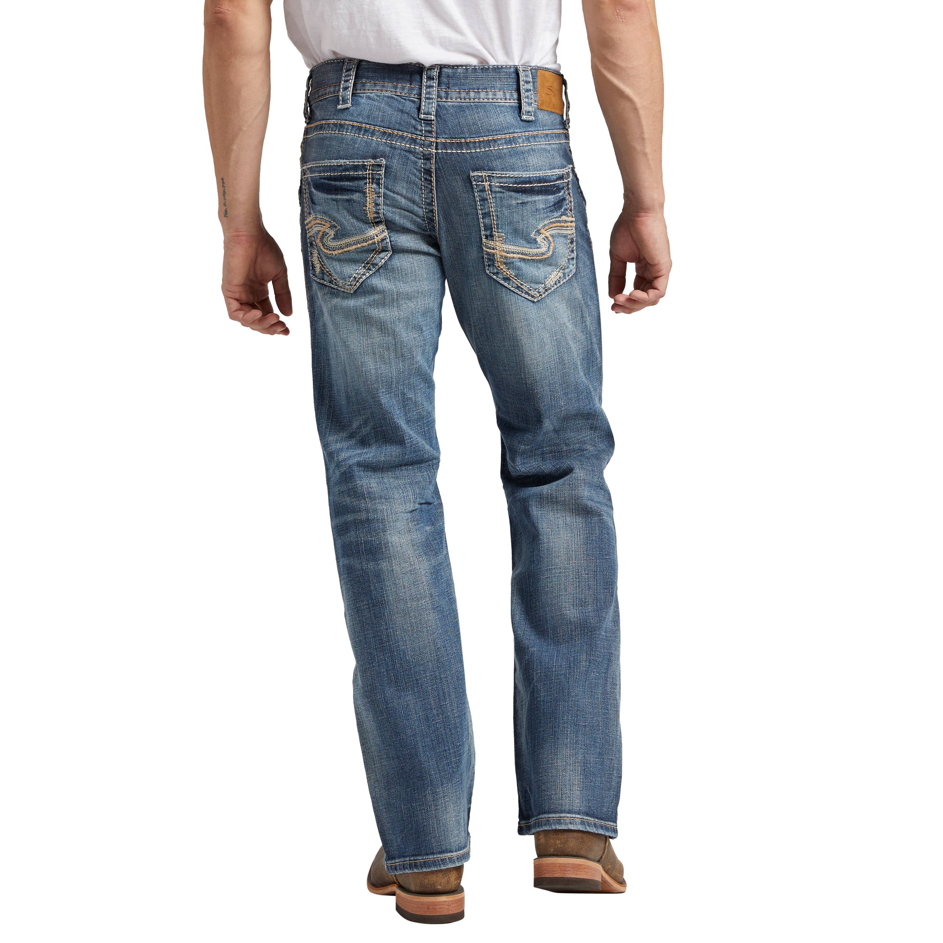 Silver Jeans Co. Men's Zac Relaxed Fit Straight Jeans LD191