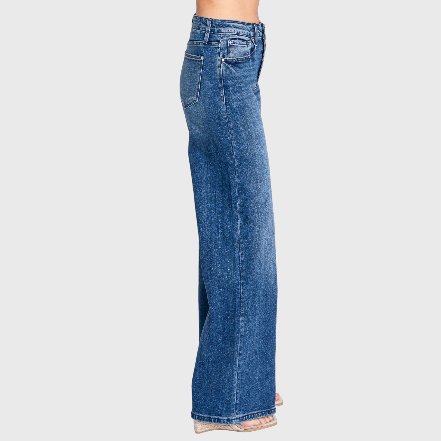 PETRA HIGH RISE COMFORT STRETCH WIDE LEG JEANS