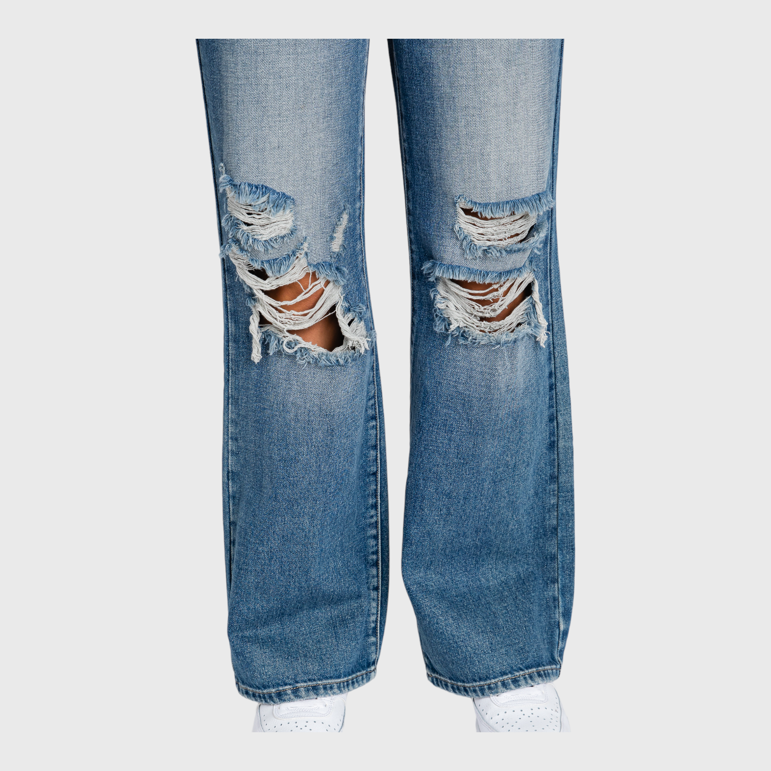 PETRA (DISTRESSED HIGH RISE RIGID VINTAGE FLARE JEANS)