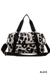 Leopard Print Weekender Travel Duffle Bag