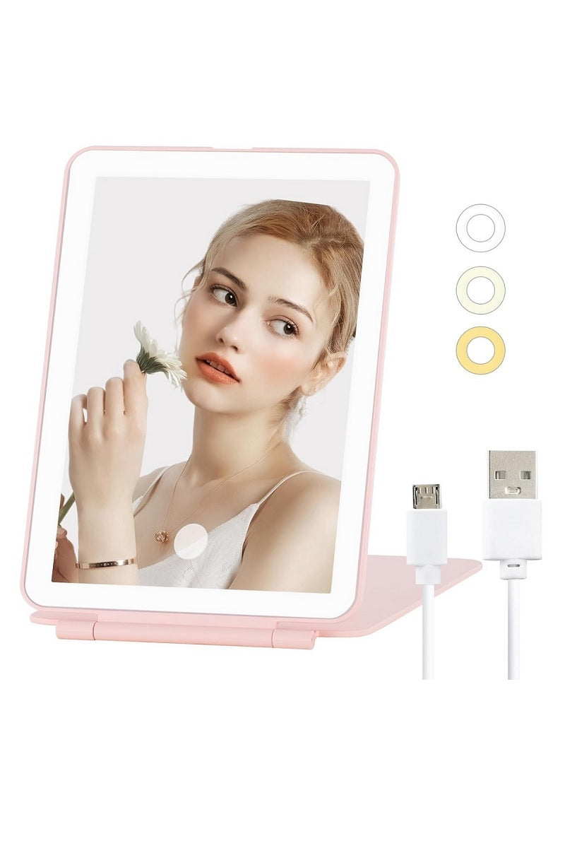 Rechargeable Travel Makeup Cosmetic Vanity Mirror