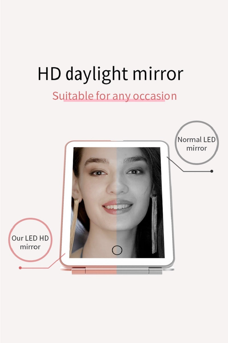 Rechargeable Travel Makeup Cosmetic Vanity Mirror