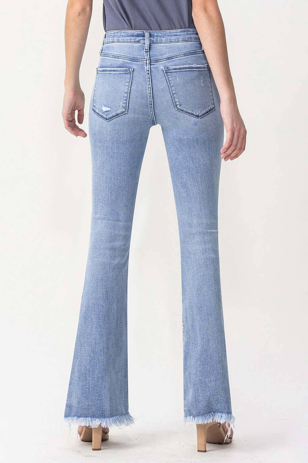 LOVERVET HIGH RISE FLARE JEAN LV1041