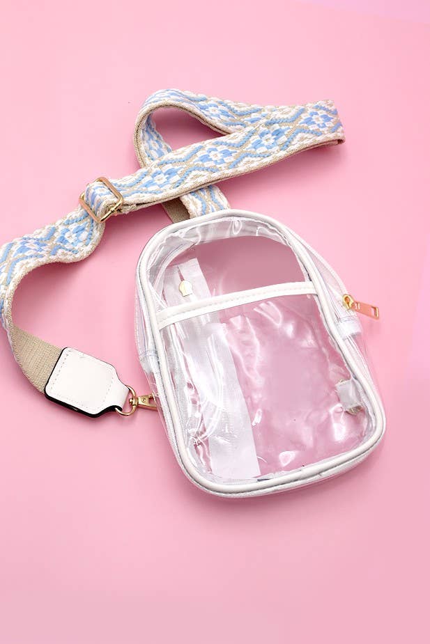 CLEAR SLING CROSSBODY STADIUM BAG | 40P514