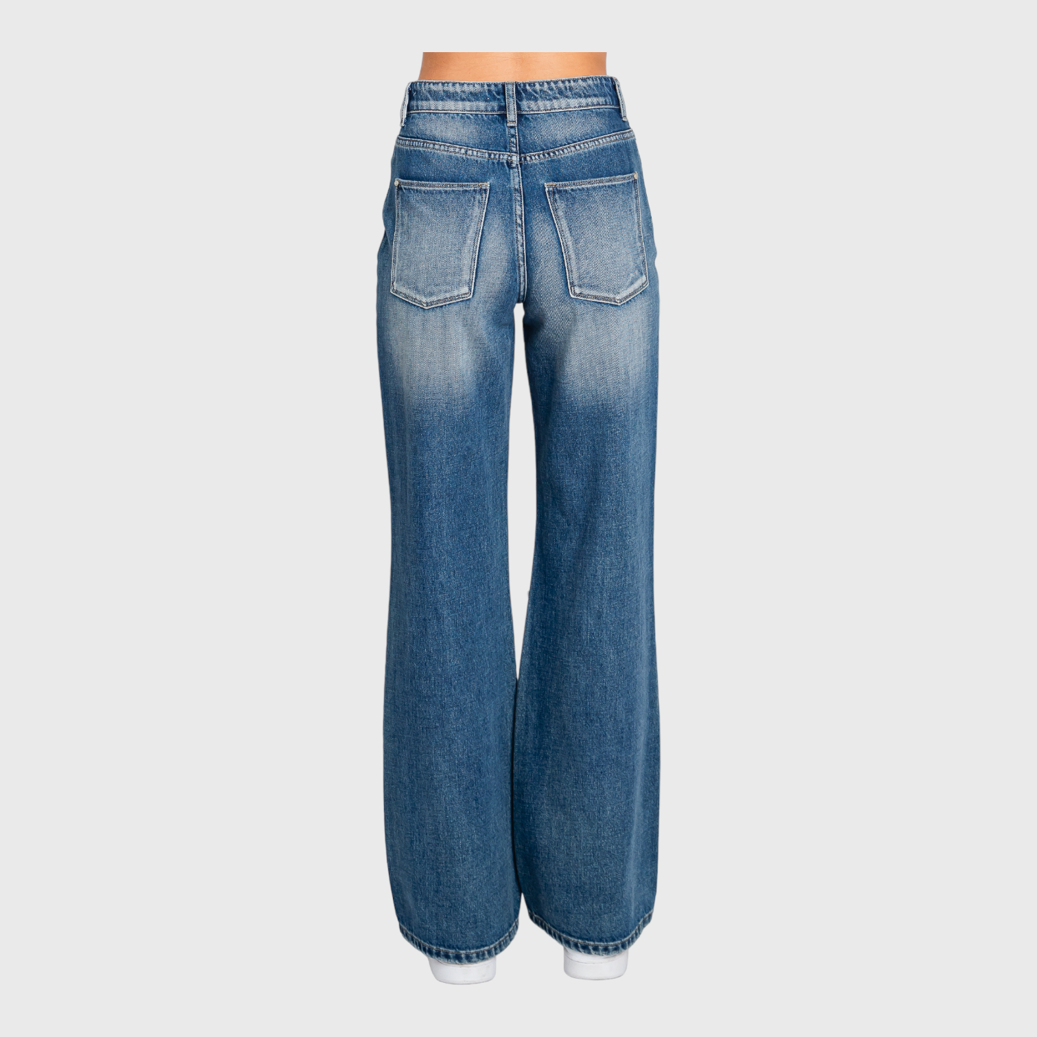 PETRA (DISTRESSED HIGH RISE RIGID VINTAGE FLARE JEANS)