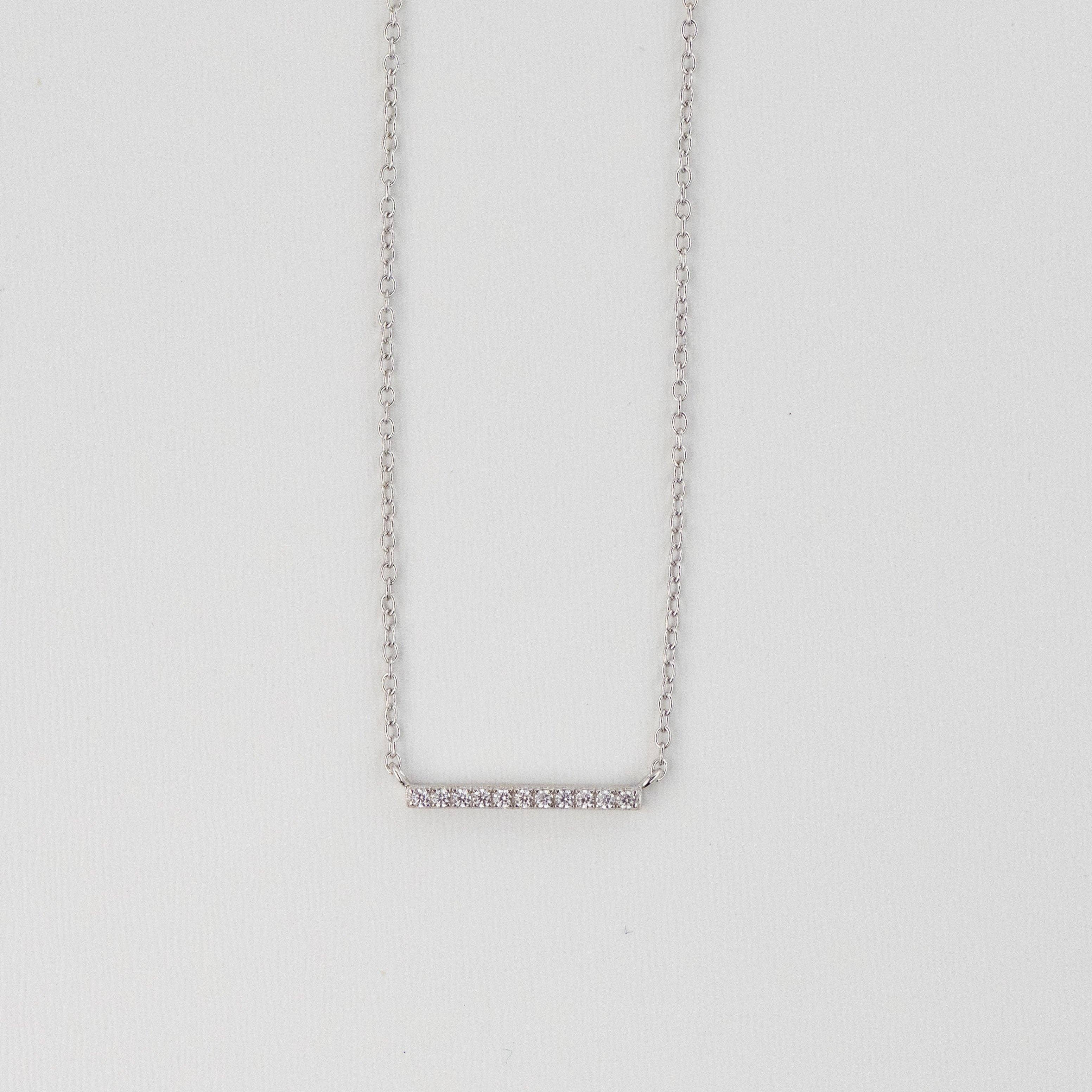 Necklace Dainty Bar