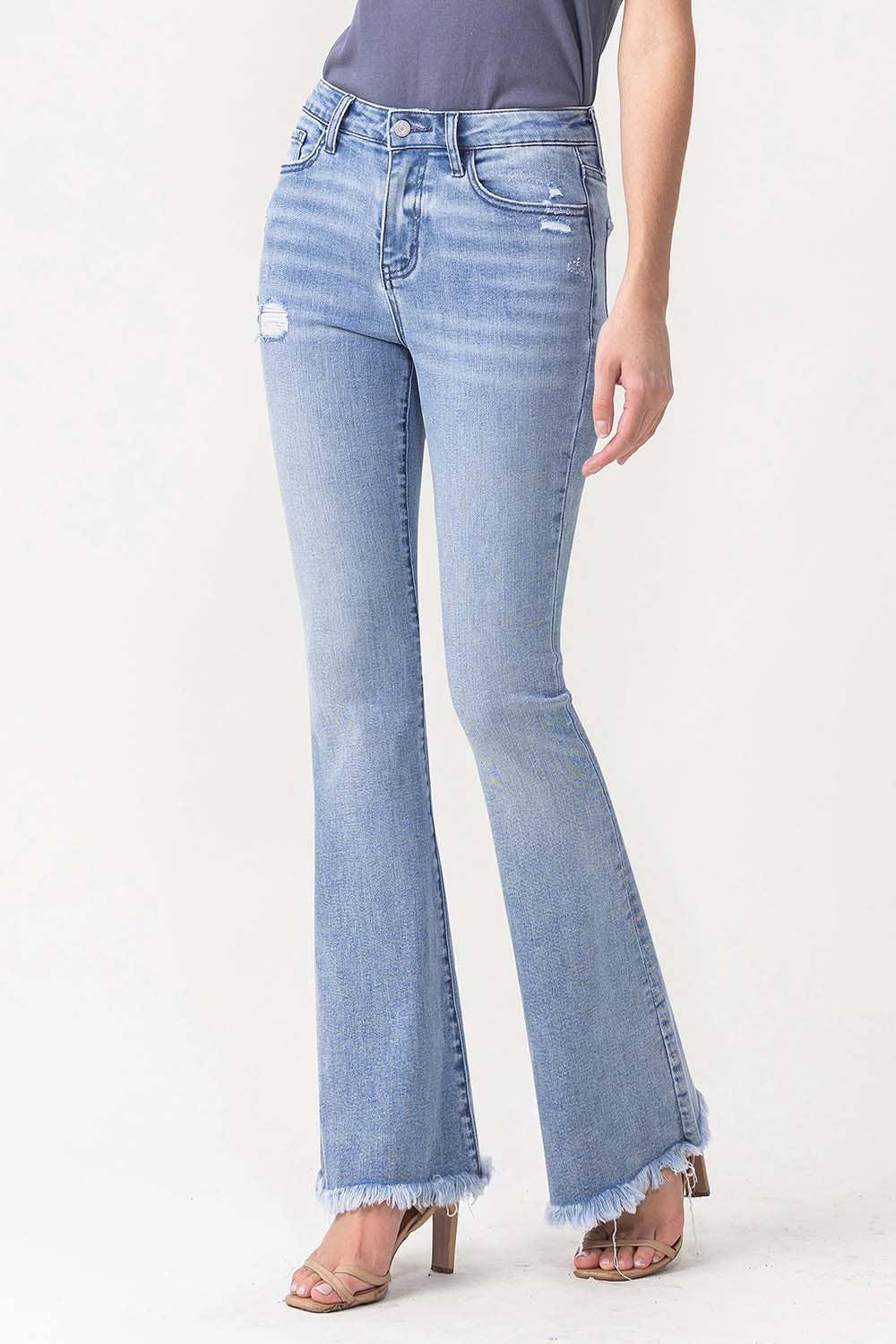 LOVERVET HIGH RISE FLARE JEAN LV1041