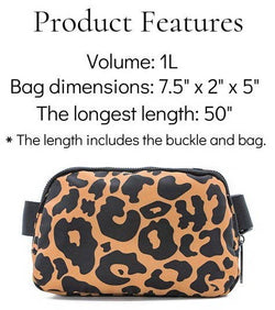 WATERPROOF CROSS BODY SLING FANNY PACK BELT BAG