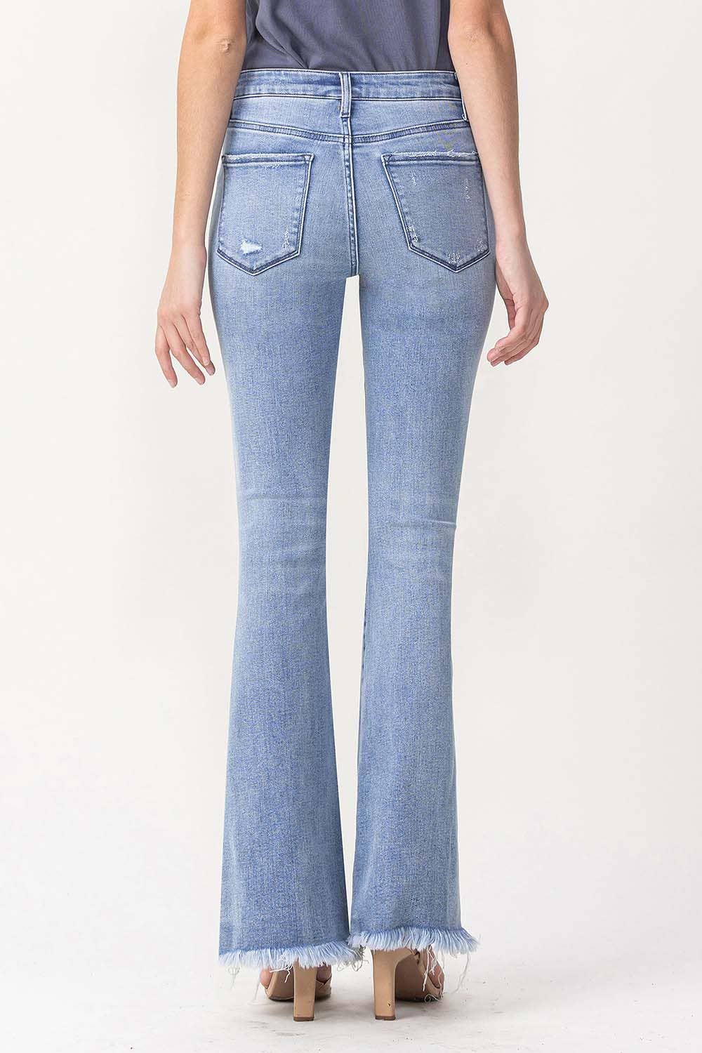 LOVERVET HIGH RISE FLARE JEAN LV1041