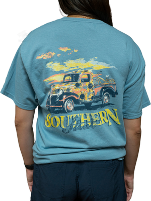 Flower Truck Ladies T-Shirt