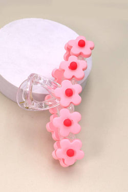 LARGE FLORAL DECORATED HAIR CLAW CLIPS