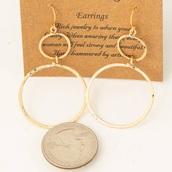 Circle Layered Cutout Earrings