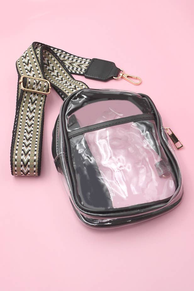 CLEAR SLING CROSSBODY STADIUM BAG | 40P514