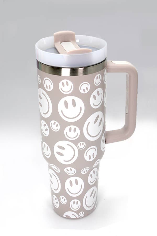 40oz STAINLESS STEEL TUMBLER SMILEY