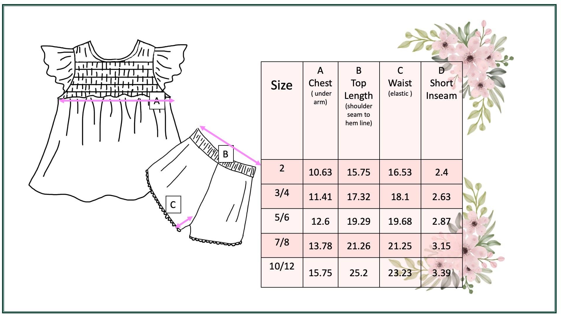 Girls Pink & Teal Spring Summer Retro Check Wave Short SET