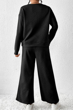 LDC Ultra Loose Textured 2pcs Slouchy Outfit