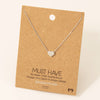 Dainty Heart Pendant Necklace