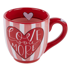 Striped Love You More Mug